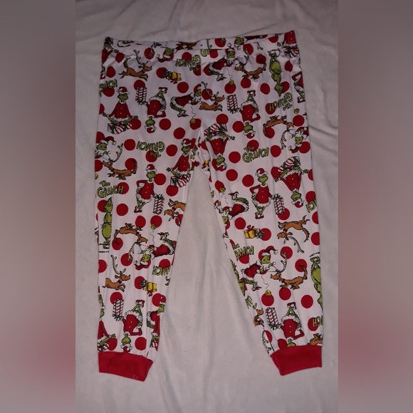 Dr. Seuss How The Grinch Stole Christmas Pajama Pants Adult 3X  Lightweight - Picture 2 of 6